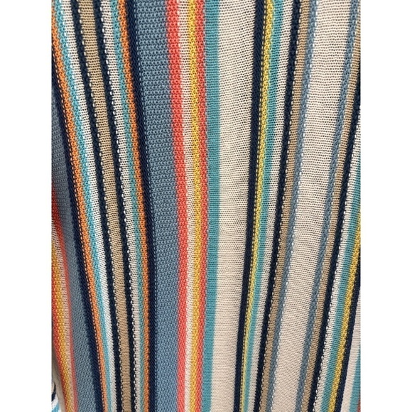 Chaps Ralph Lauren 3/4 Sleeve Tunic Style Linen Cotton Blend Striped Sweater M - Picture 4 of 5